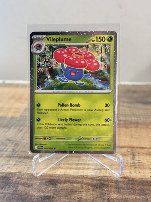 Vileplume Pokemon card 003/094 Cosmos Holo Blister Promo Phantasmal Flames