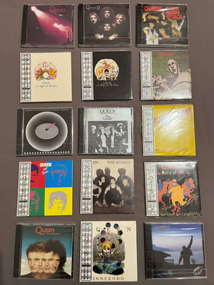Queen CD collection with all studio albums and live album Killers new