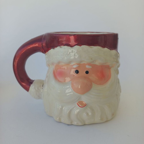 Christmas mug set used with Santa Claus and snowman
