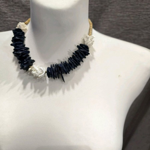 Necklace made of natural materials like new