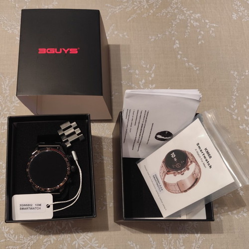 Smartwatch 3GW6802 Black Stainless Steel Bracelet like new