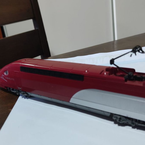 Eurostar Thalys high-speed train car Mehano H0 scale 1:87