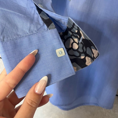 Kenzo Homme no 39 men's shirt like new, blue