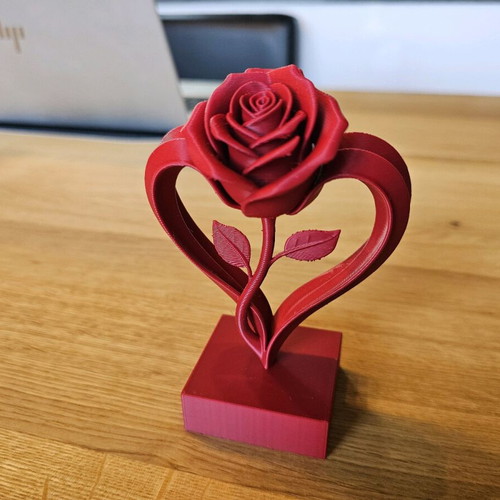Heart rose red new decorative gift for women
