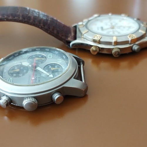 Time Force Super Chronograph and Helbros Quartz watches used