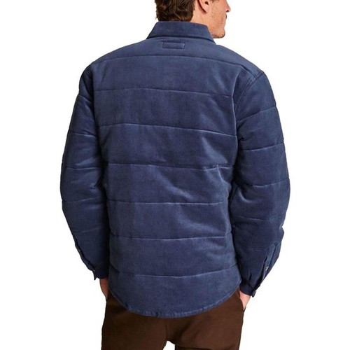 Brixton Cass Cord Puffer Jacket used, men's XL, blue
