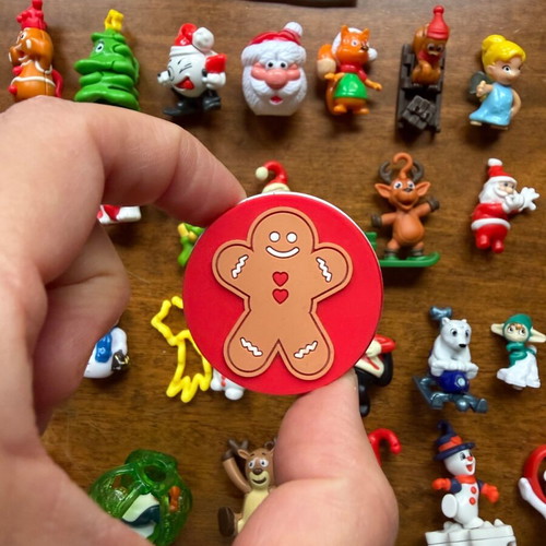 Kinder Surprise Christmas edition figures used, pack of 26