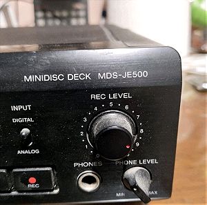 SONY MINI DISC DECK.  MDS-JE500