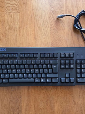 IBM KB-7953 keyboard used, black, vintage 1998