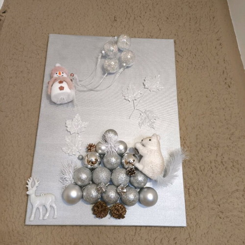 Christmas canvas handmade 50x70 new