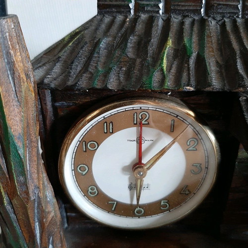 Meiko collectible clock music box and lamp like new 1950s
