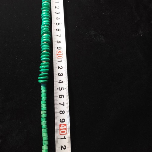 Necklace used, elegant timeless green