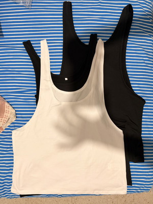 Racerback Tank Tops and Striped Board Shorts Bundle Size L New