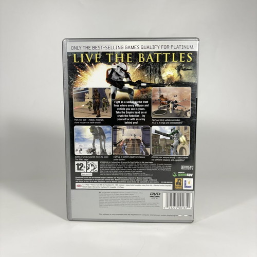 Star Wars Battlefront Platinum for PlayStation 2 used, complete with manual