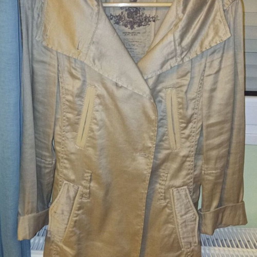 Ikks beige linen coat like new