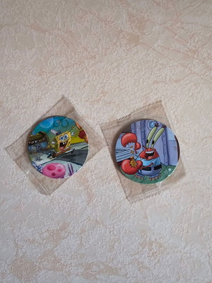 2 SpongeBob Chipicao collectible tags