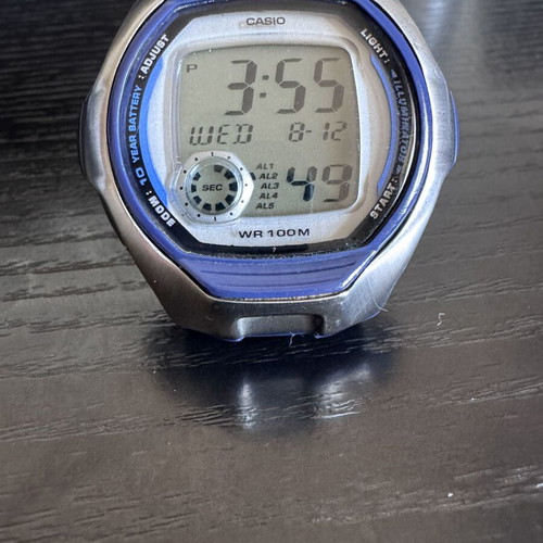 Casio W-751 wristwatch like new, blue