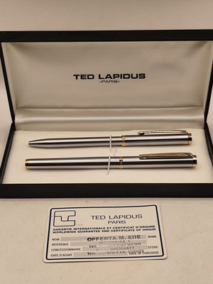 Ted Lapidus pen set of 2, brand new