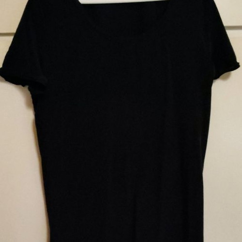 Calvin Klein dress black with back opening like new, size L