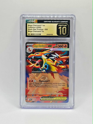 Mega Charizard Y Ex CGC pristine 10 κάρτα
