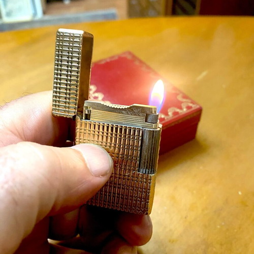 Dupont N7 gold lighter used, vintage