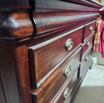 Buffet table like new, solid wood with multiple drawers