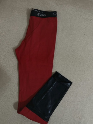SunSetGo two-tone leggings like new with logo waistband