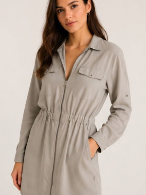 Pull & Bear beige dress used, large size with small fit