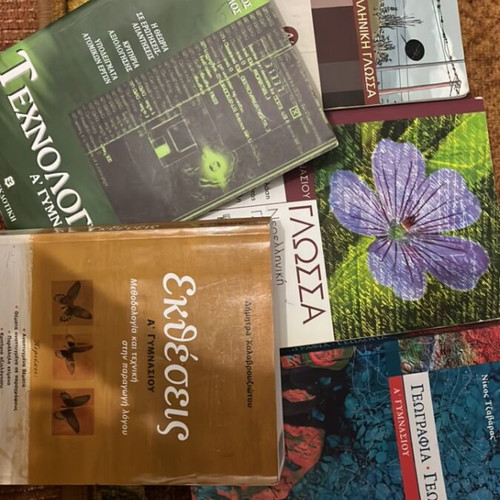 Answer books like new, pack of Technology, Essay, Geography, Language x2