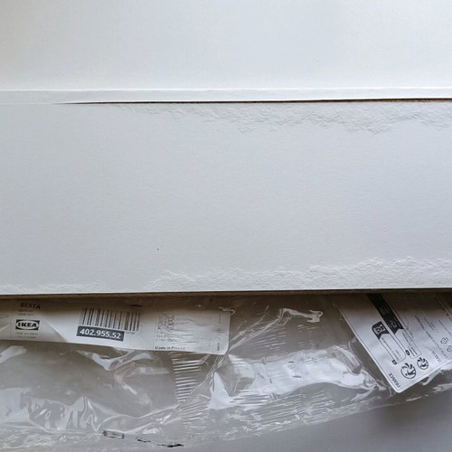 IKEA BESTÅ shelf 56x16 white used with damage