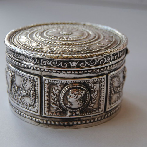 Kremos silver box used, Neveska (Nymfaio), rare
