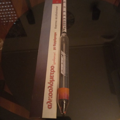 Alcoholmeter with Thermometer like new