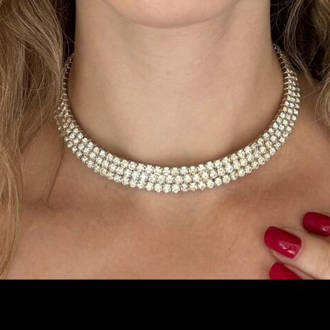 Chocker necklace silver, like new condition