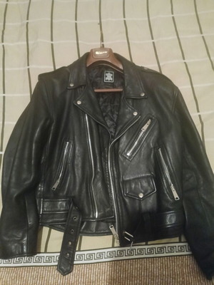 Leather Motorcycle Jacket Perfecto Biker size M like new