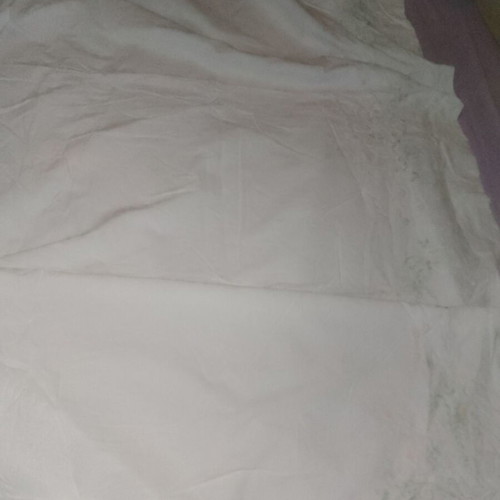 Double bed sheet with colorful embroidery, cotton