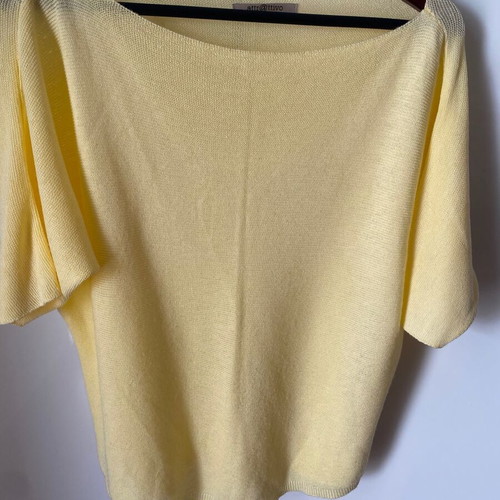 Attrattivo top used, thin knit, one size, yellow