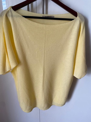 Τοπ Attrattivo μεταχειρισμένο, λεπτό πλεκτό, one size, κίτρινο