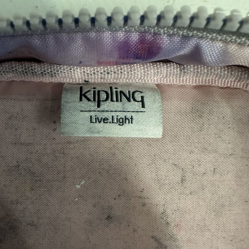 Kipling school bag like new with pencil case, purple color