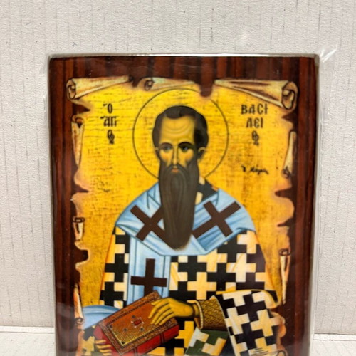 Saint Basil Icon new with stand or hanging hook