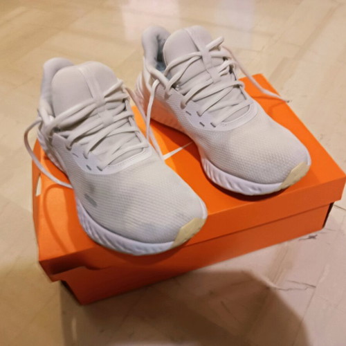 Nike white athletic shoes used size 44.5