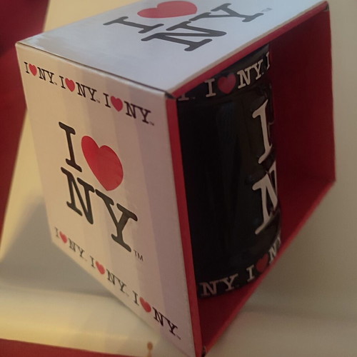 I Love NY Black Mug New