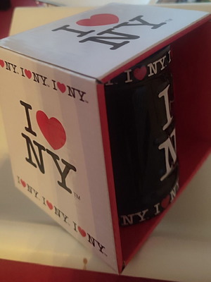 I Love NY Black Mug New
