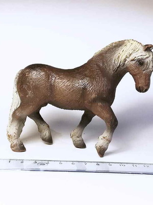 Horse plastic figure used Schwarzwalder Kaltblut bullyland