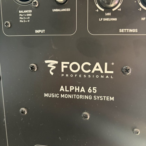 Focal Alpha 65 studio monitors, pair
