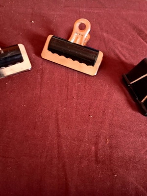 Lottery clips and binder clips new, all together