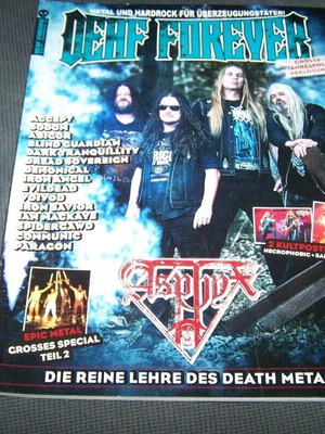 Deaf Forever metal magazines like new, pack of 10, German edition