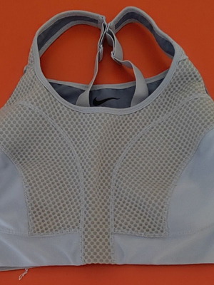 Nike Alpha UltraBreathe sports bra L, high support, grey