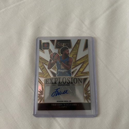 Trevion Williams Explosion Signatures autograph card