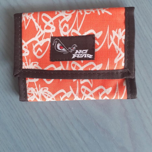 No Fear Messenger Bag orange with wallet gift new