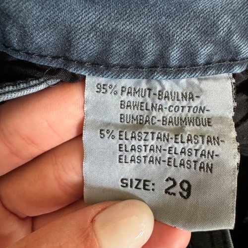 Blue elastic denim shorts like new, size M